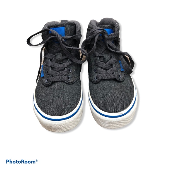 Boys High Top Grey Vans Size 12 - Picture 2 of 4